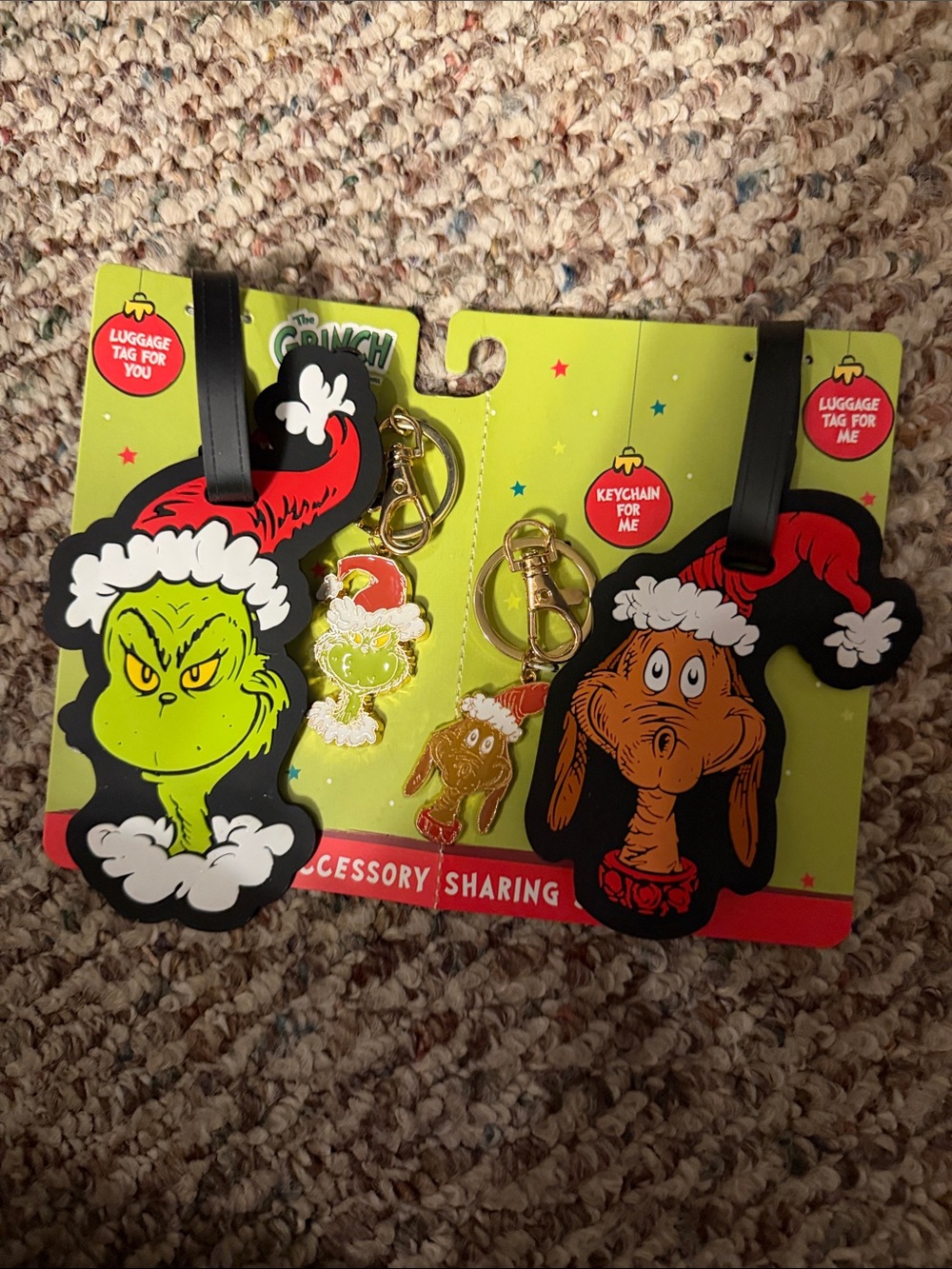 Grinch and Max Luggage Tags